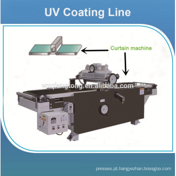 MDF board UV paint line / Máquina de revestimento de rolos UV para placa mdf brilhante